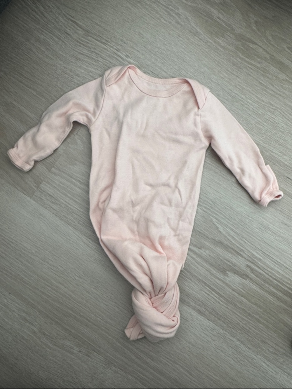 Pink Knotted Infant One-Piece Bodysuit